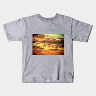 Early morning tropical clouds at sunrise Kids T-Shirt